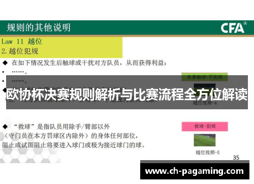 欧协杯决赛规则解析与比赛流程全方位解读