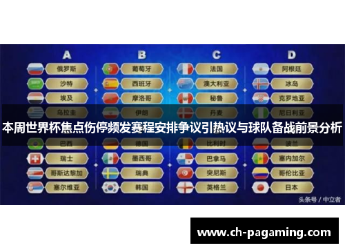 本周世界杯焦点伤停频发赛程安排争议引热议与球队备战前景分析